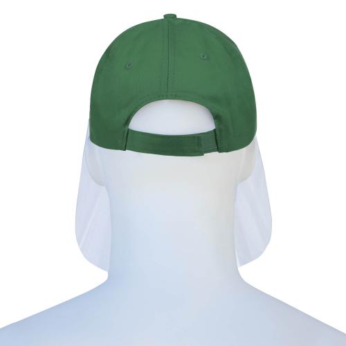 Basecap Visierschild Gesichtsschutz Gesichtsvisier grün