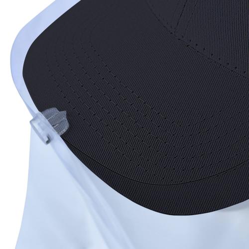 Basecap Visierschild Gesichtsschutz Gesichtsvisier schwarz