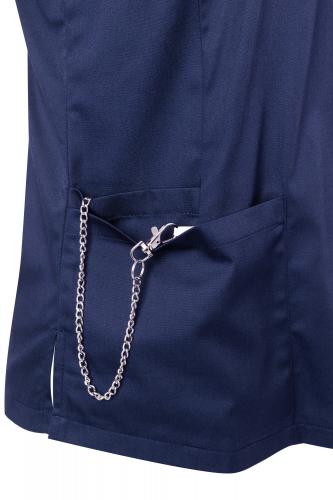 KARLOWSKY Essential | Damen Kurzarm Schlupfkasack (navy) KS66