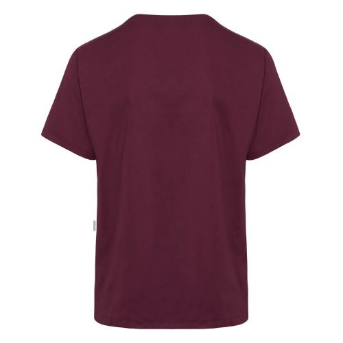 KARLOWSKY | Herren Kurzarm Schlupfkasack (aubergine) KS 65