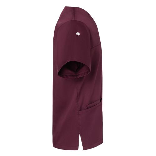 KARLOWSKY | Herren Kurzarm Schlupfkasack (aubergine) KS 65