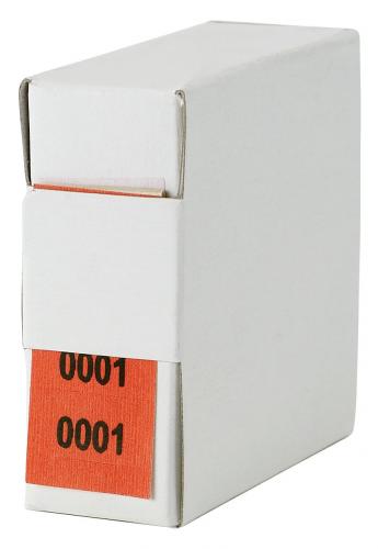 MED+ORG Archivnummern Nummernetiketten rot 42001 bis 43000