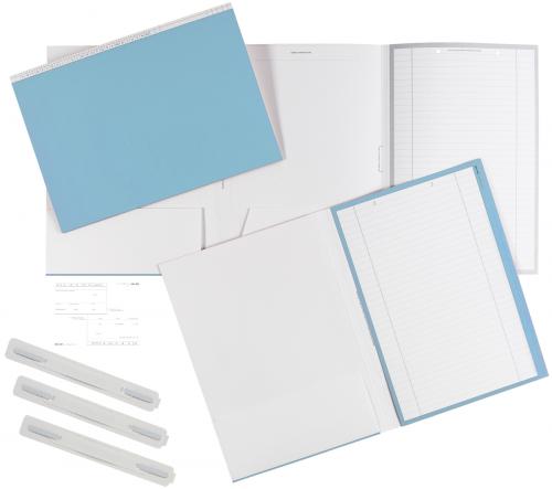 MED+ORG Set Karteimappe A4 Standard (blau)