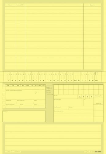 Karteikarte Standard (gelb)