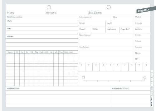 MED+ORG | Diagnosekarte Kinder- und Jugendmedizin