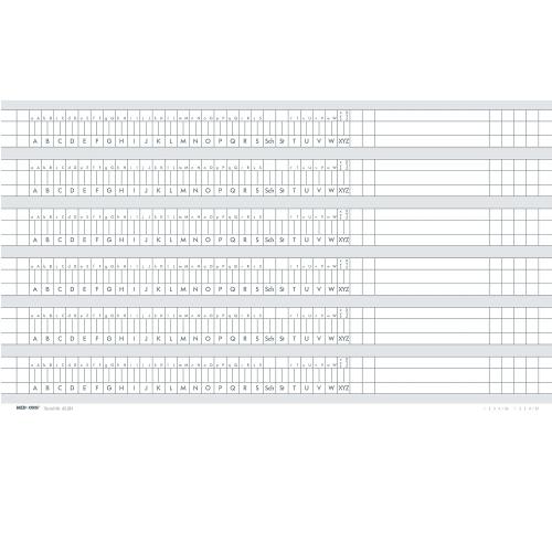 MED+ORG | Alphabetleisten-Aufkleber A4