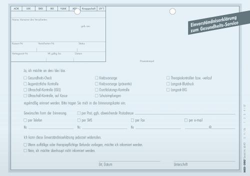 MED+ORG | Einverständniserklärung (Recall)