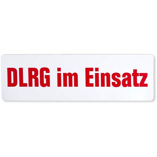 Magnetfolienschild "DLRG im Einsatz"