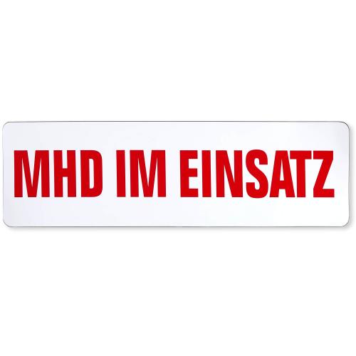Magnetfolienschild "MHD im Einsatz"