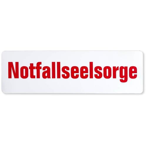 Magnetfolienschild "Notfallseelsorge"