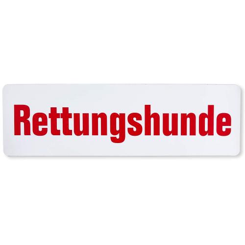 Magnetfolienschild "Rettungshunde"