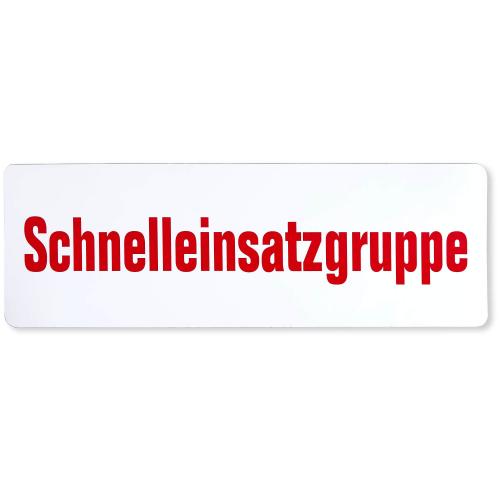 Magnetfolienschild "Schnelleinsatzgruppe"