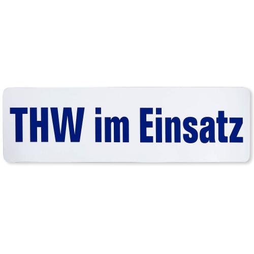 Magnetfolienschild "THW im Einsatz"