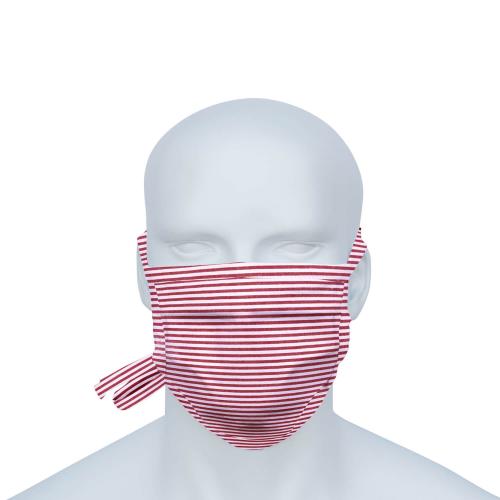 Mund-Nasen-Maske (MNS) bordeaux-weiss