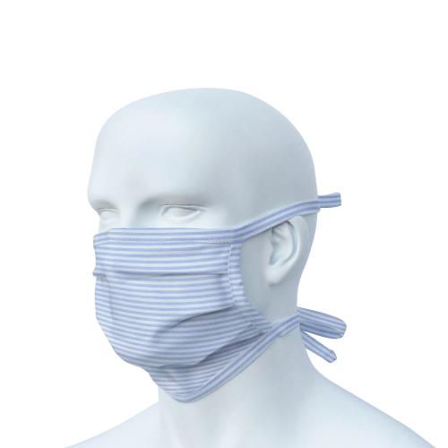 Mund-Nasen-Schutz (hellblau-weiß) 3er-Pack