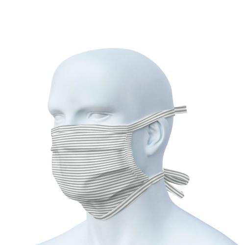 Mund-Nasen-Schutz (hellgrau-weiß) 3er-Pack