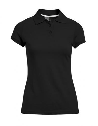 PROMODORO Single Jersey Polo (black / white)