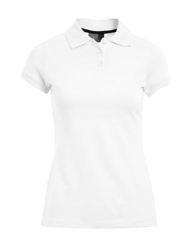 PROMODORO Single Jersey Polo (white / black)