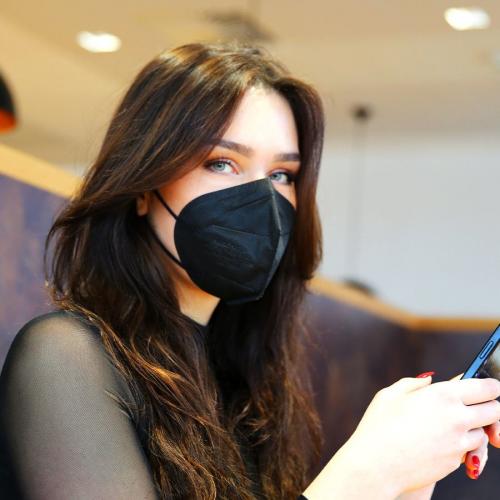 FFP2 Atemschutzmaske (schwarz)