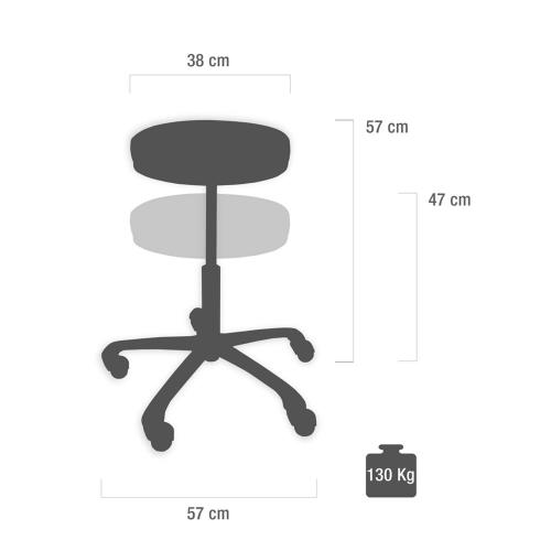 TEQLER Interior Rollhocker orange (T135362orange)