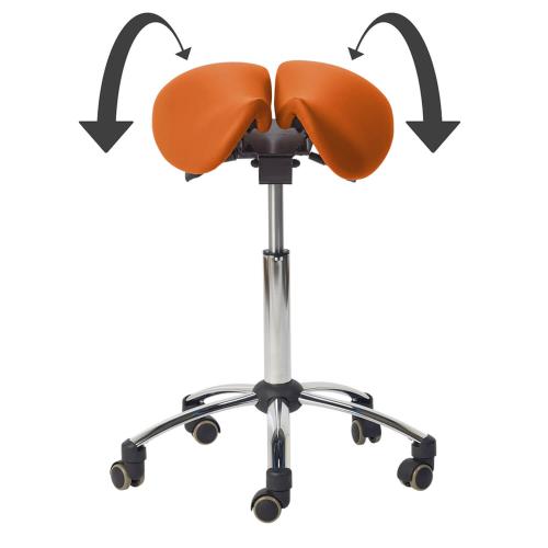 TEQLER Sattelhocker 58cm - 80cm (orange)