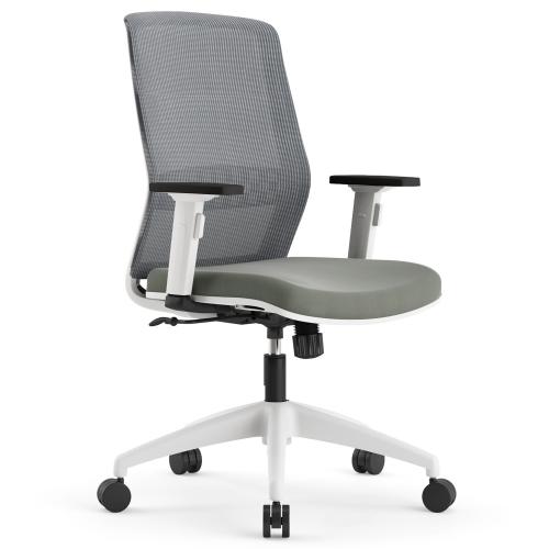 TEQLER Bürostuhl ARENDAL (grau / khaki grün)