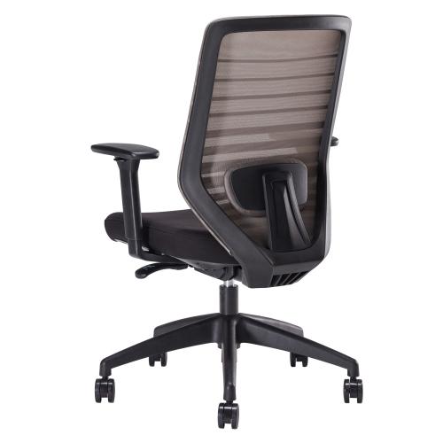 Preview: TEQLER | Bürostuhl Svelvik schwarz beige schwarz (T171164)