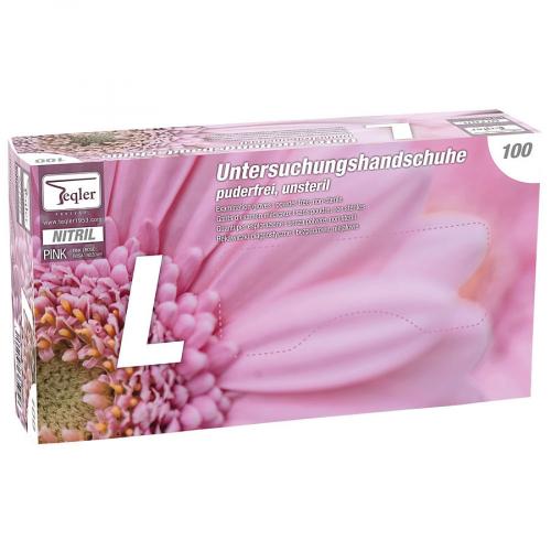 Nitrilhandschuhe pink Größe L