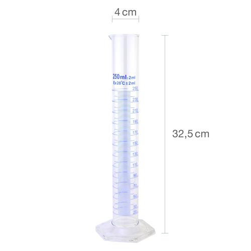 TEQLER | Messzylinder aus Glas 250ml (T135855)