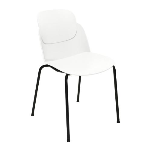 TEQLER Designer-Wartezimmerstuhl (weiß)