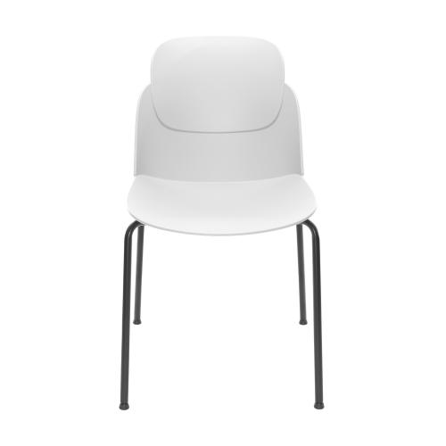 Preview: TEQLER | Designer-Wartezimmerstuhl weiß (T145813)