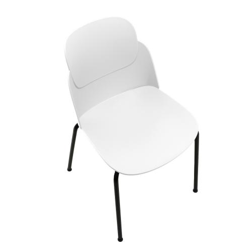 TEQLER | Designer-Wartezimmerstuhl weiß (T145813)