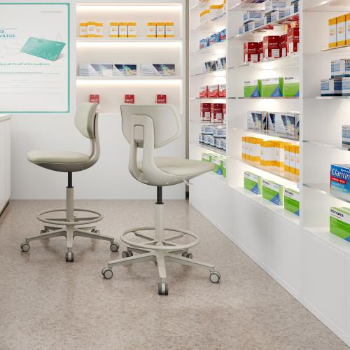 TEQLER | Praxisdrehstuhl MODENA hellblau (T170716)