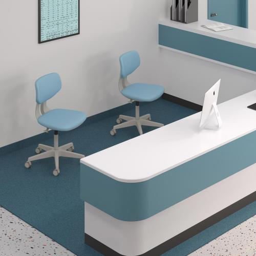 TEQLER | Praxisdrehstuhl MODENA hellblau (T170719)