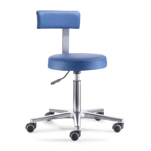 TEQLER | Drehhocker mit Rückenlehne blau (T129840)