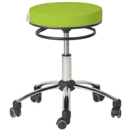 TEQLER Rollhocker 47cm - 57cm (apfelgrün)