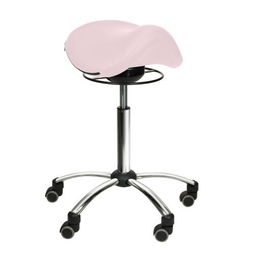 TEQLER Sattelhocker Schwingmechanismus 51cm - 72cm (rosa)