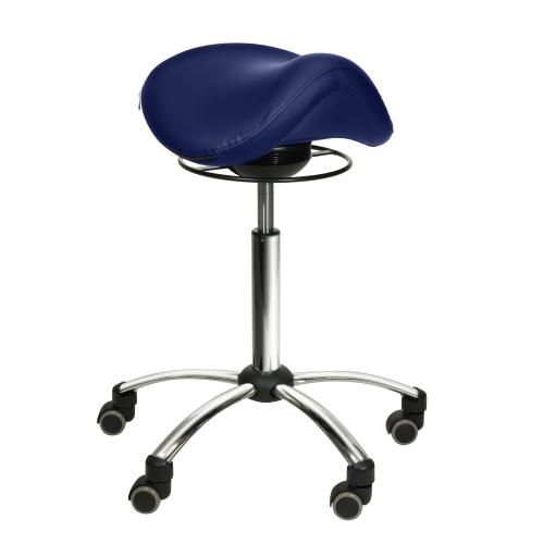 TEQLER Sattelhocker Schwingmechanismus 51cm - 72cm (blau)