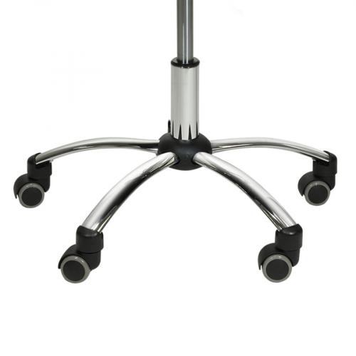 TEQLER | Rollhocker mit Rückenlehne grau (T145218)