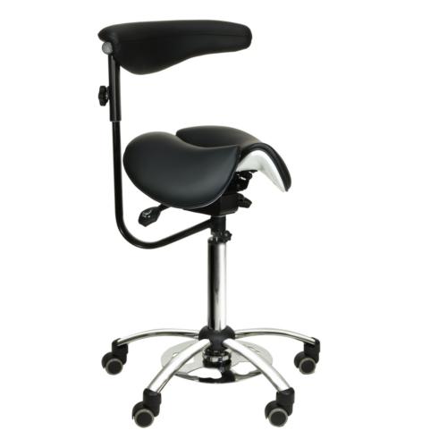 TEQLER Multifunktionsstuhl 59cm - 79cm (schwarz)