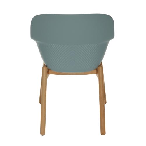 TEQLER | Besucherstuhl mit Armlehne eisblau (T145818)