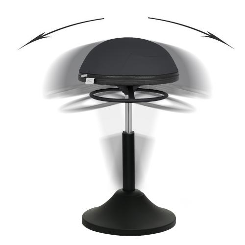 TEQLER | Schwinghocker Pendelhocker schwarz-schwarz (T170385)