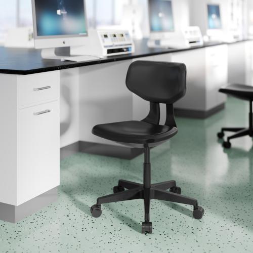 TEQLER | Laborrollhocker MILAN schwarz (T170712)