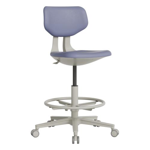 TEQLER | Laborrollhocker FLORENCE grau (T170713)