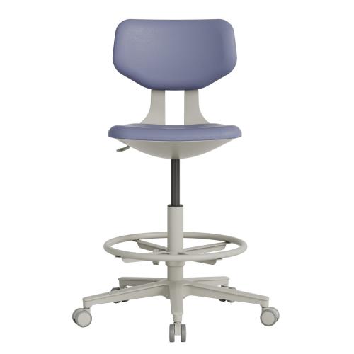 TEQLER | Laborrollhocker FLORENCE grau (T170713)