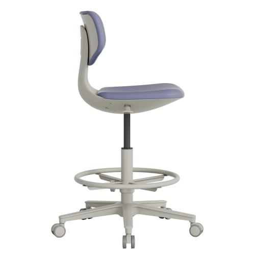 TEQLER | Laborrollhocker FLORENCE grau (T170713)