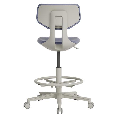 TEQLER | Laborrollhocker FLORENCE grau (T170713)