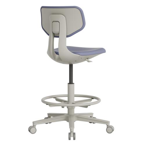 TEQLER | Laborrollhocker FLORENCE grau (T170713)