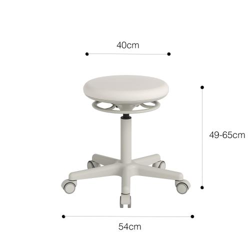 TEQLER | Praxisrollhocker LECCE weiß (T170736)