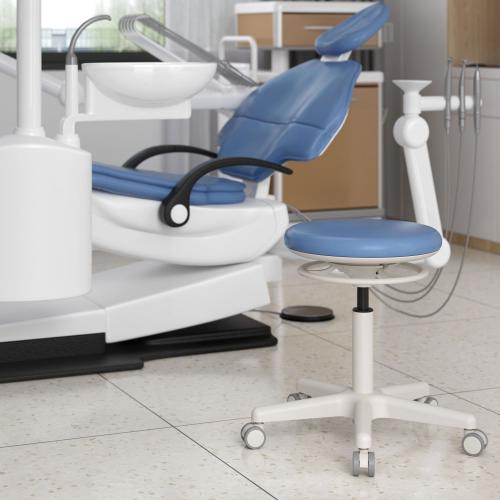 Preview: TEQLER | Praxisrollhocker LECCE dunkelblau (T170737)